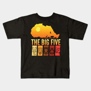 The big five African Kids T-Shirt